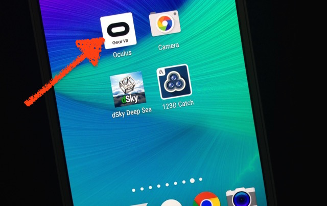 Oculus GearVR App Icon on Android OS